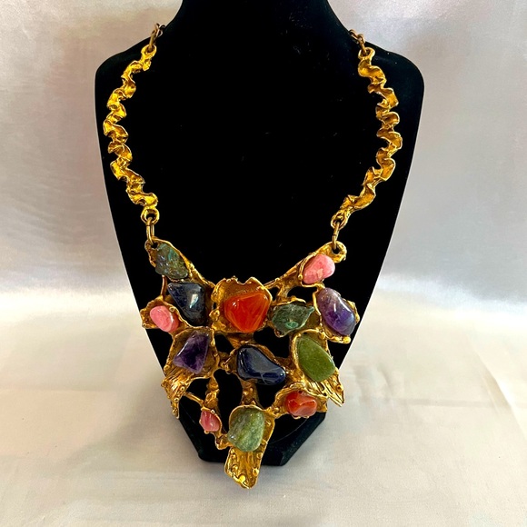 Antique Stone Art-Piece Necklace